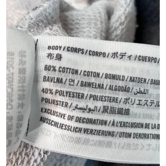 Womens Hollister Alaska U.S. Blue Tie-Dye Cropped Crew Neck Sweatshirt S - Picture 4 of 7